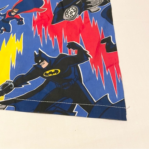 1996 DC Comics Batman and Robin Mr Freeze Twin Flat Sheet Bibb Company - Picture 5 of 16